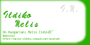 ildiko melis business card